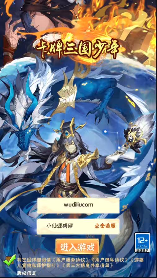【少年三国志-焰金版】最新商业焰金版+语音视频教程+GM物品授权后台-小狐狸资源网-