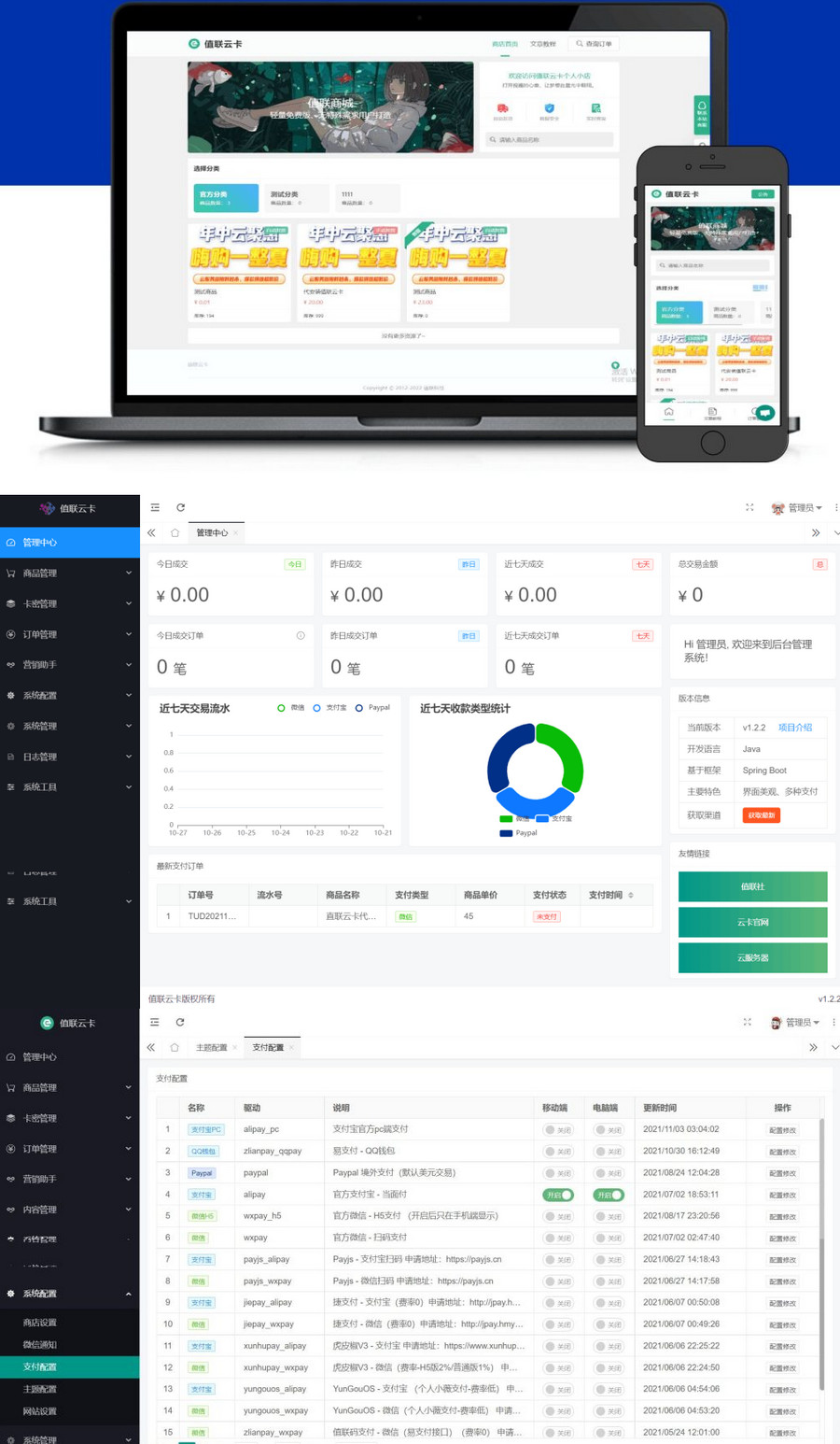 开源版值联云卡自动售卡商业系统v2.0.0+图文搭建教程-小狐狸资源网-