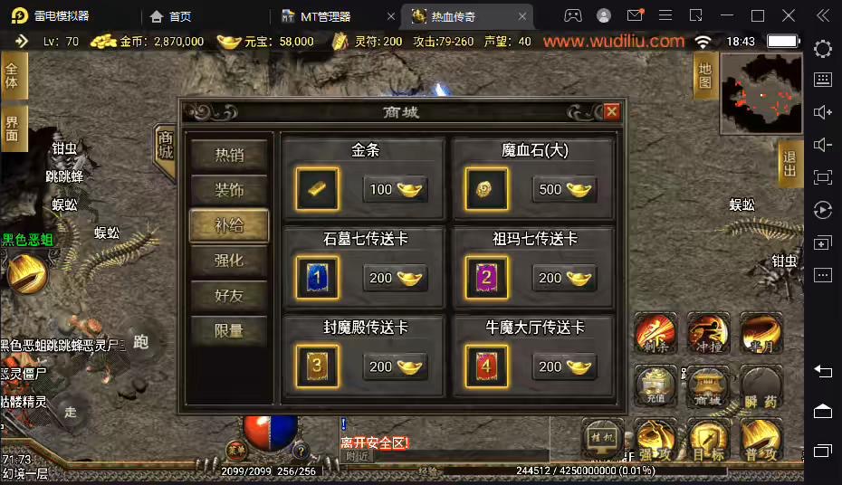 图片[6]-【战神引擎】1.80热血战神金币复古传奇手游版本+语音视频教程+GM物品充值后台-小狐狸资源网-